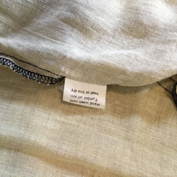 Cynthia Ashby Yellow Linen Layered Asymmetrical Dress XS Flowy Artwear Lagénlook - Picture 8 of 8